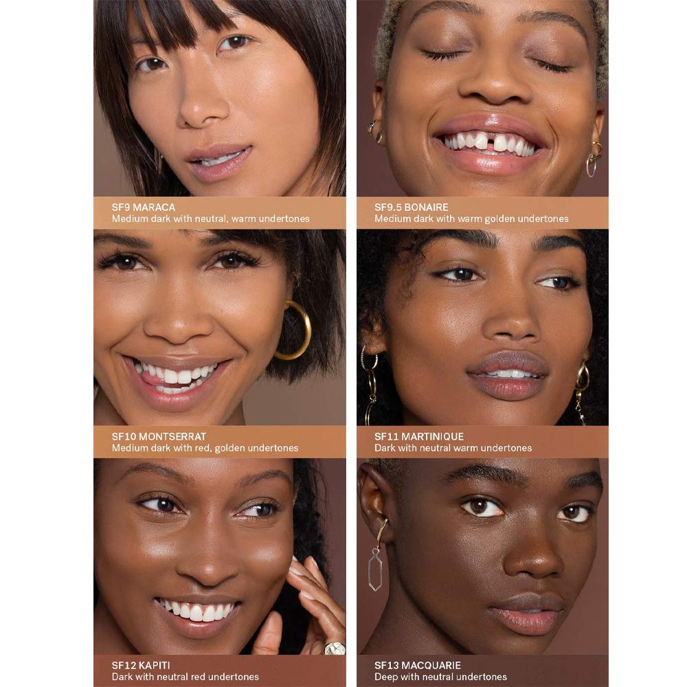 ILIA True Skin Serum Foundation shade swatches for accurate match