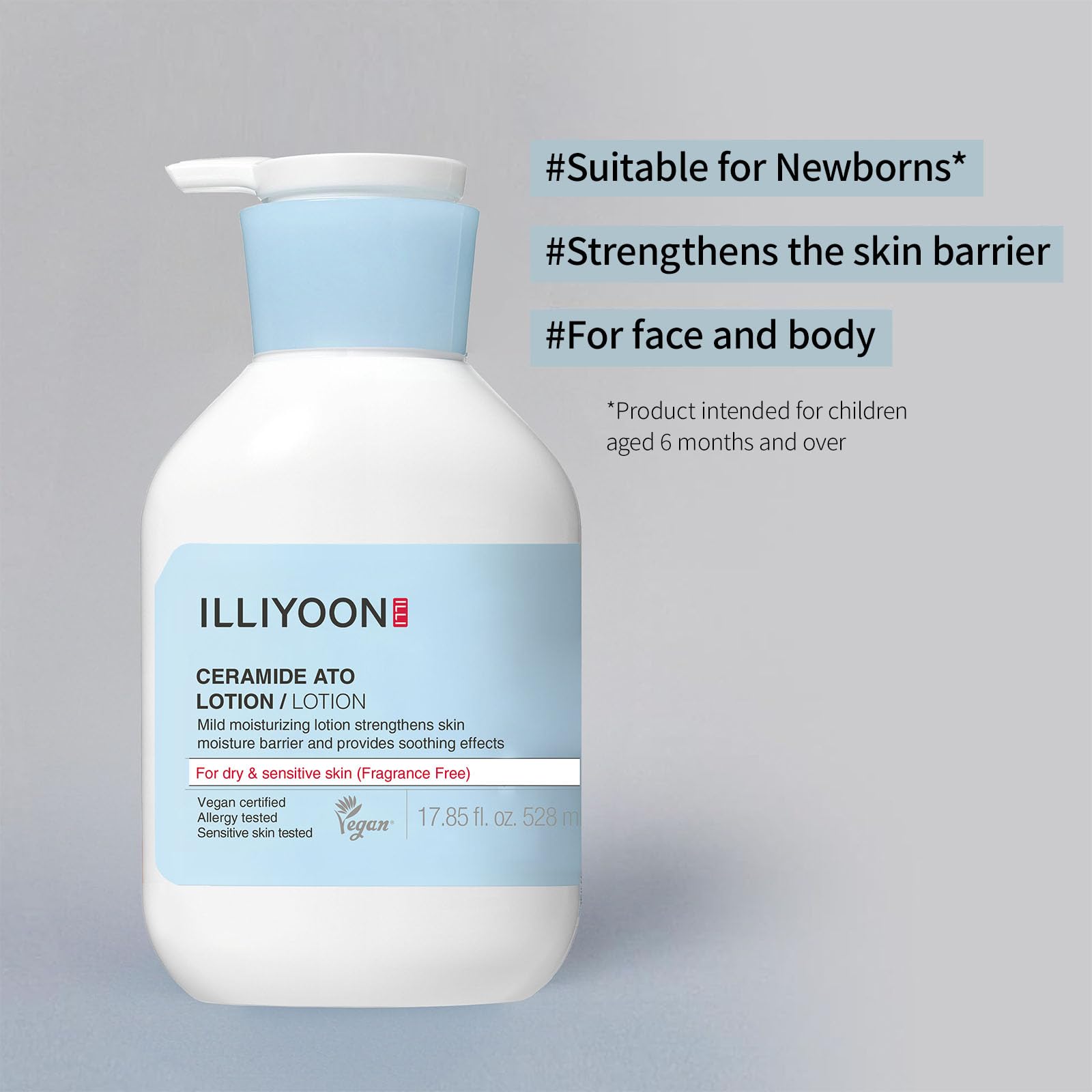 Illiyoon Ceramide Ato Lotion outer packaging with compact design.