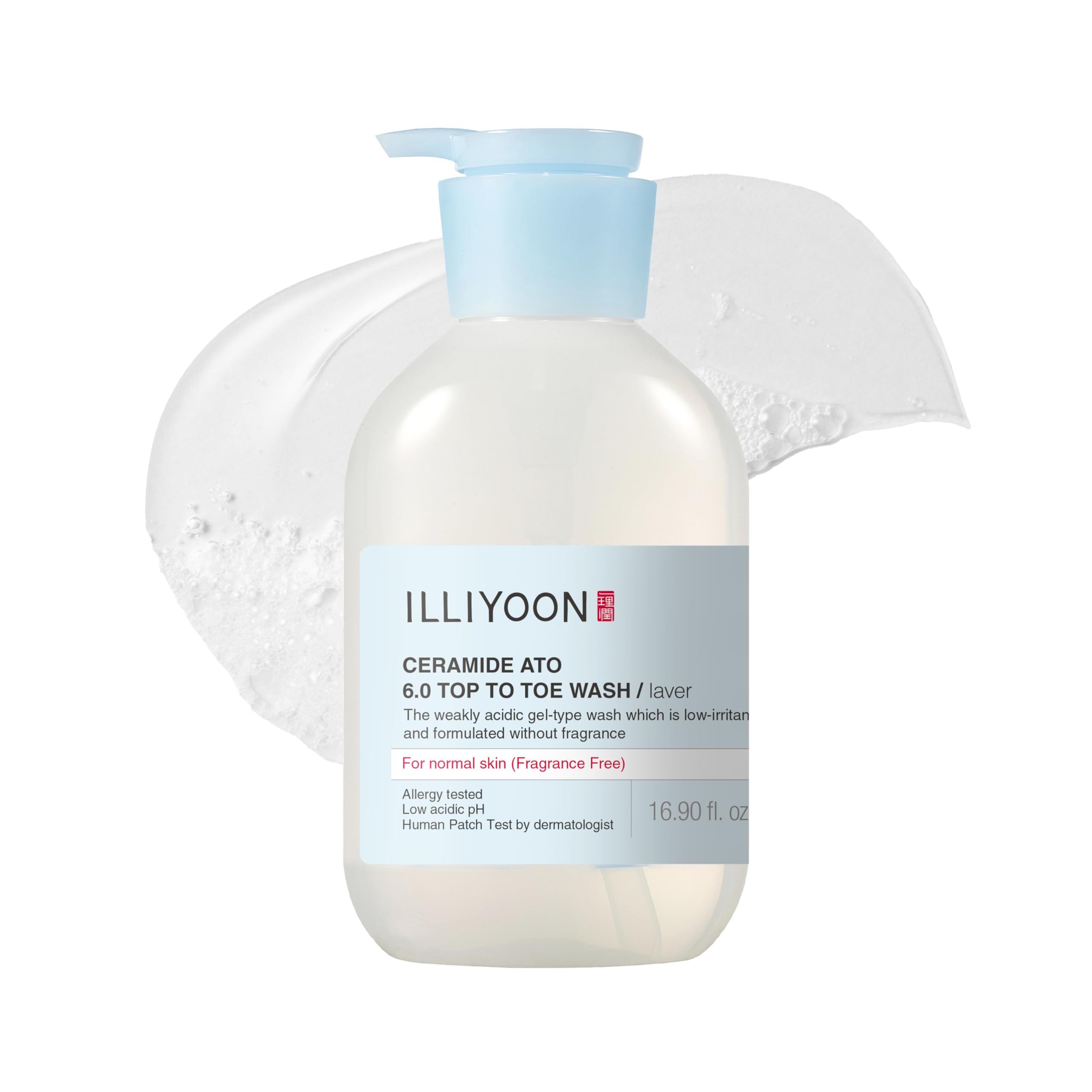 Illiyoon Ceramide Ato 6.0 top-to-toe wash bottle for gentle family cleansing