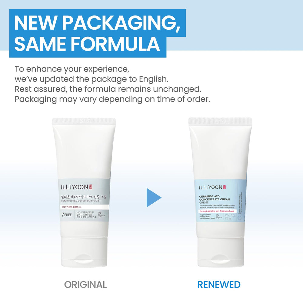 Illiyoon Ceramide Ato Concentrate Cream barrier support on skin surface
