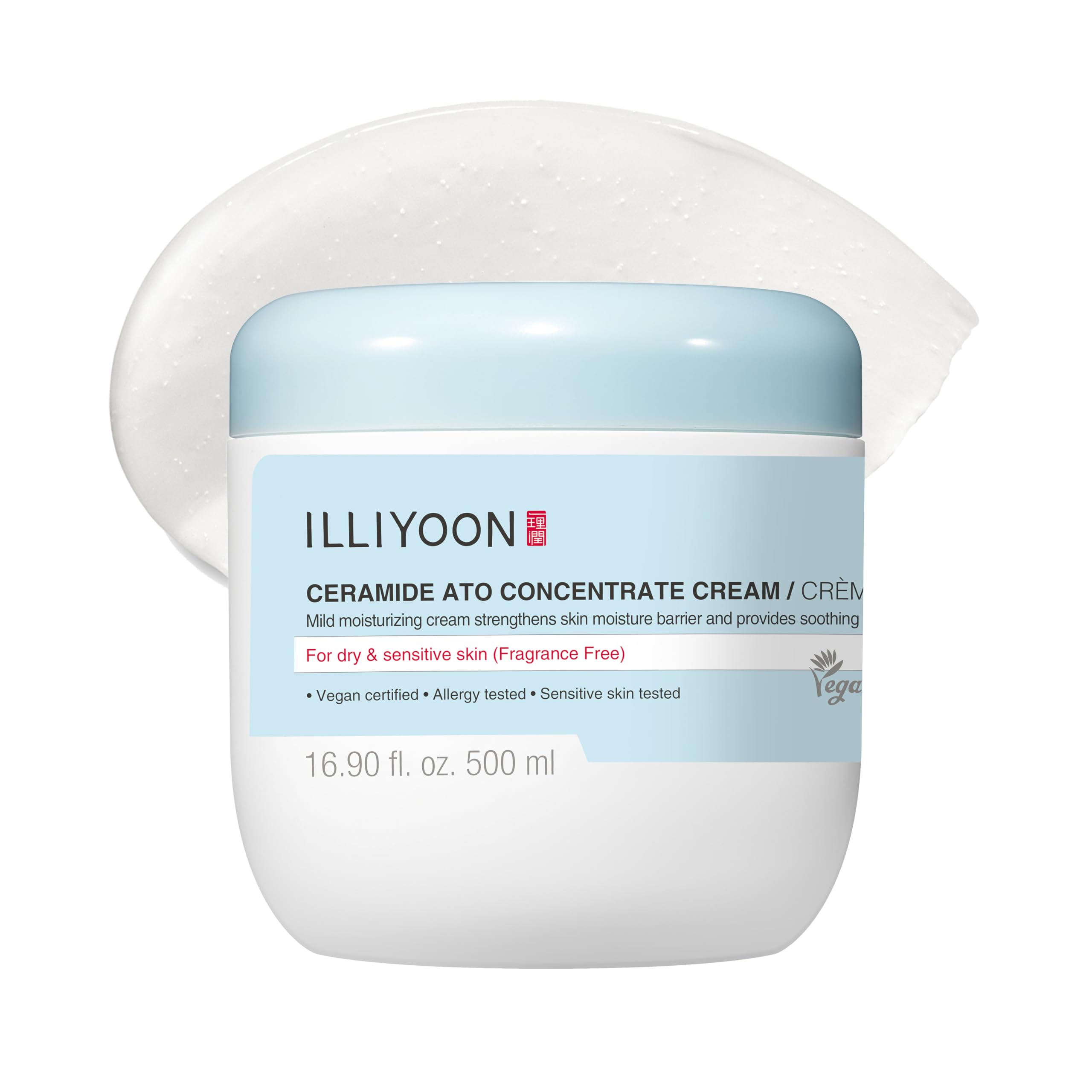 Illiyoon Ceramide Ato Concentrate Cream packaging emphasizing gentle, everyday hydration