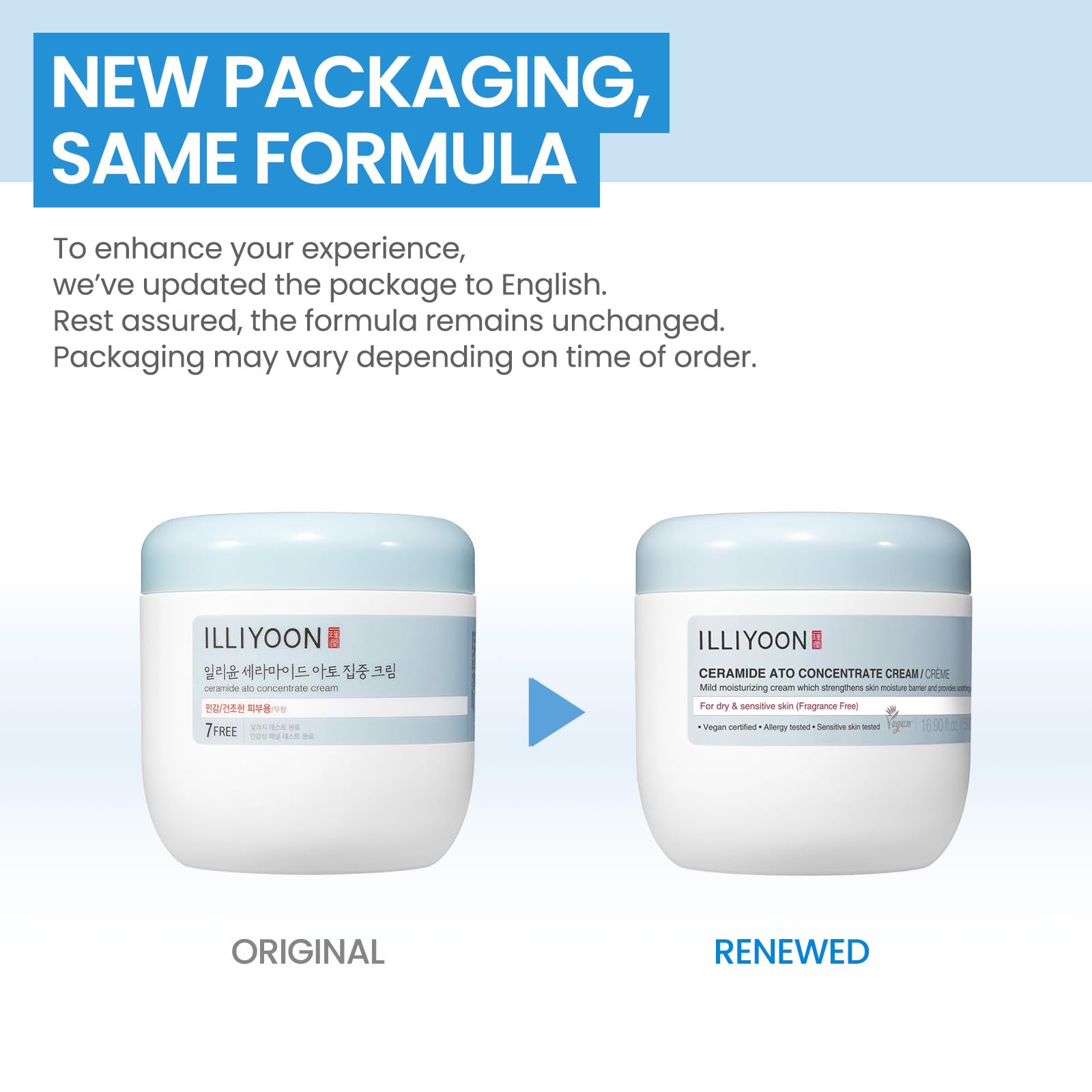 Illiyoon Ceramide Ato Concentrate Cream used on sensitive skin for daily care