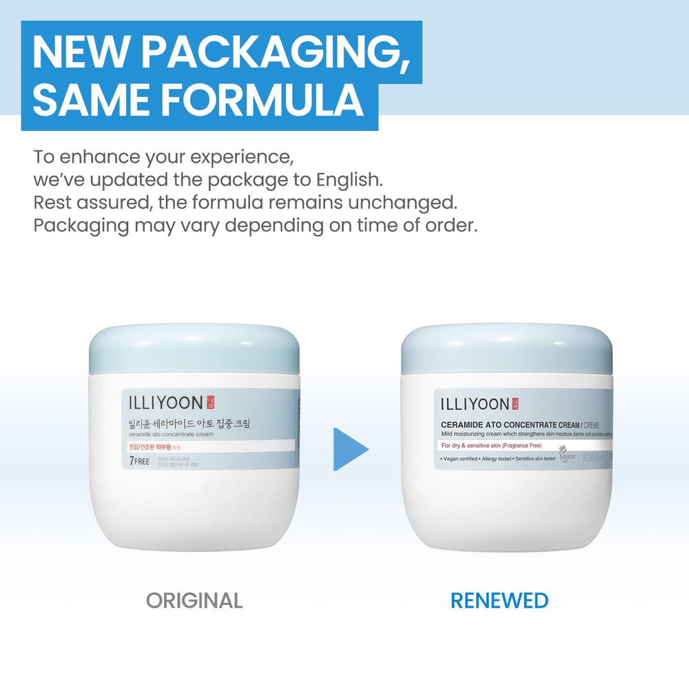 Illiyoon Ceramide Ato Concentrate Cream used on sensitive skin for daily care