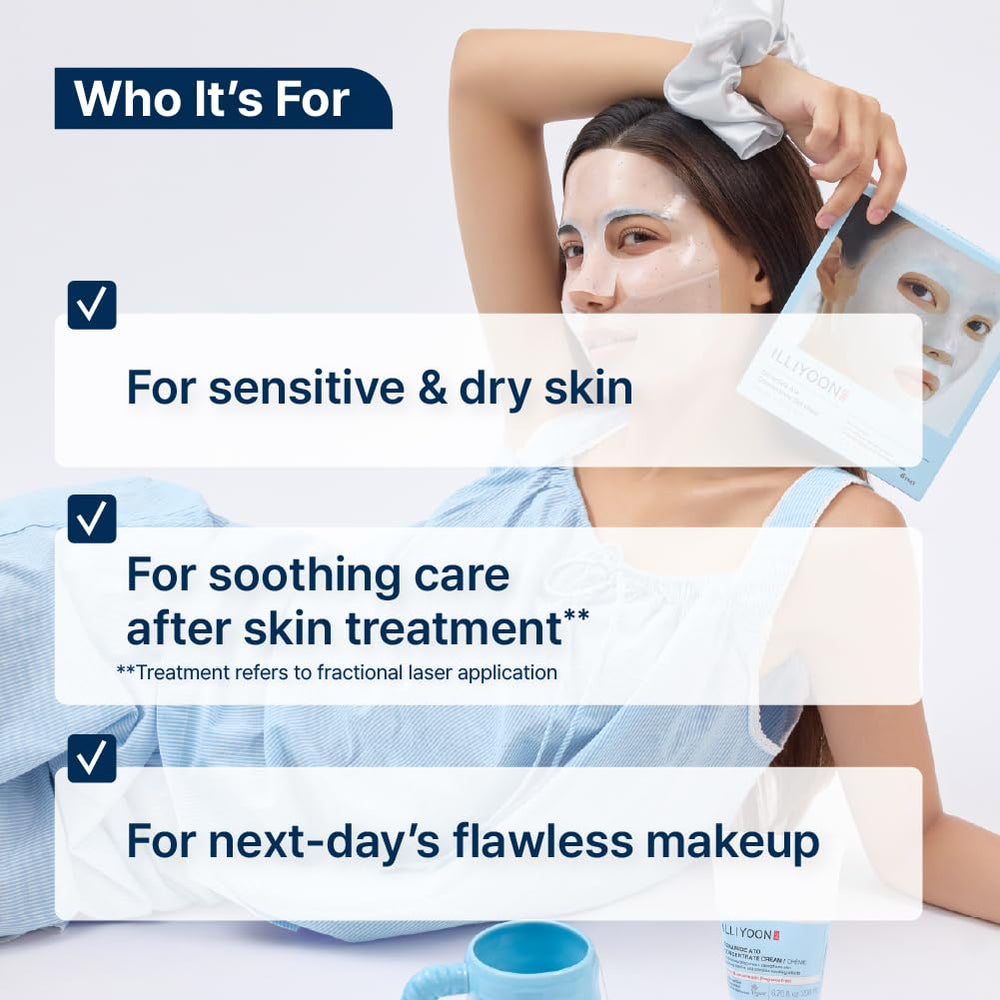 Illiyoon Ceramide Ato mask daytime use before makeup