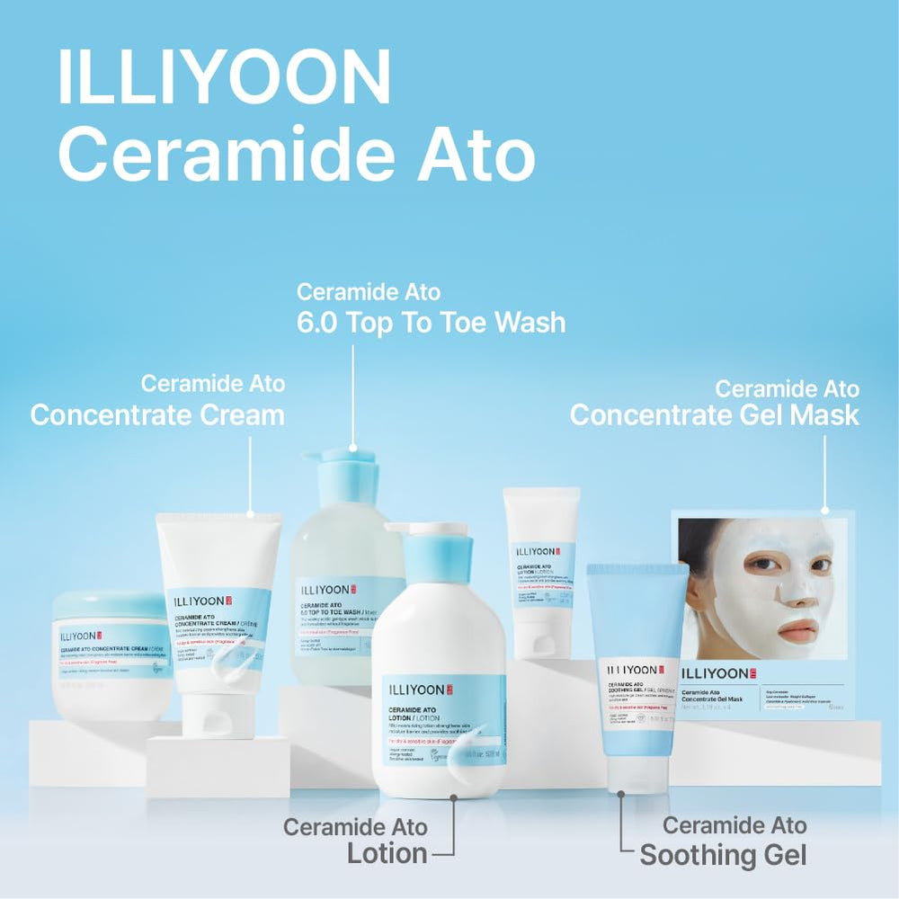 Illiyoon Ceramide Ato mask promotes glass-skin glow