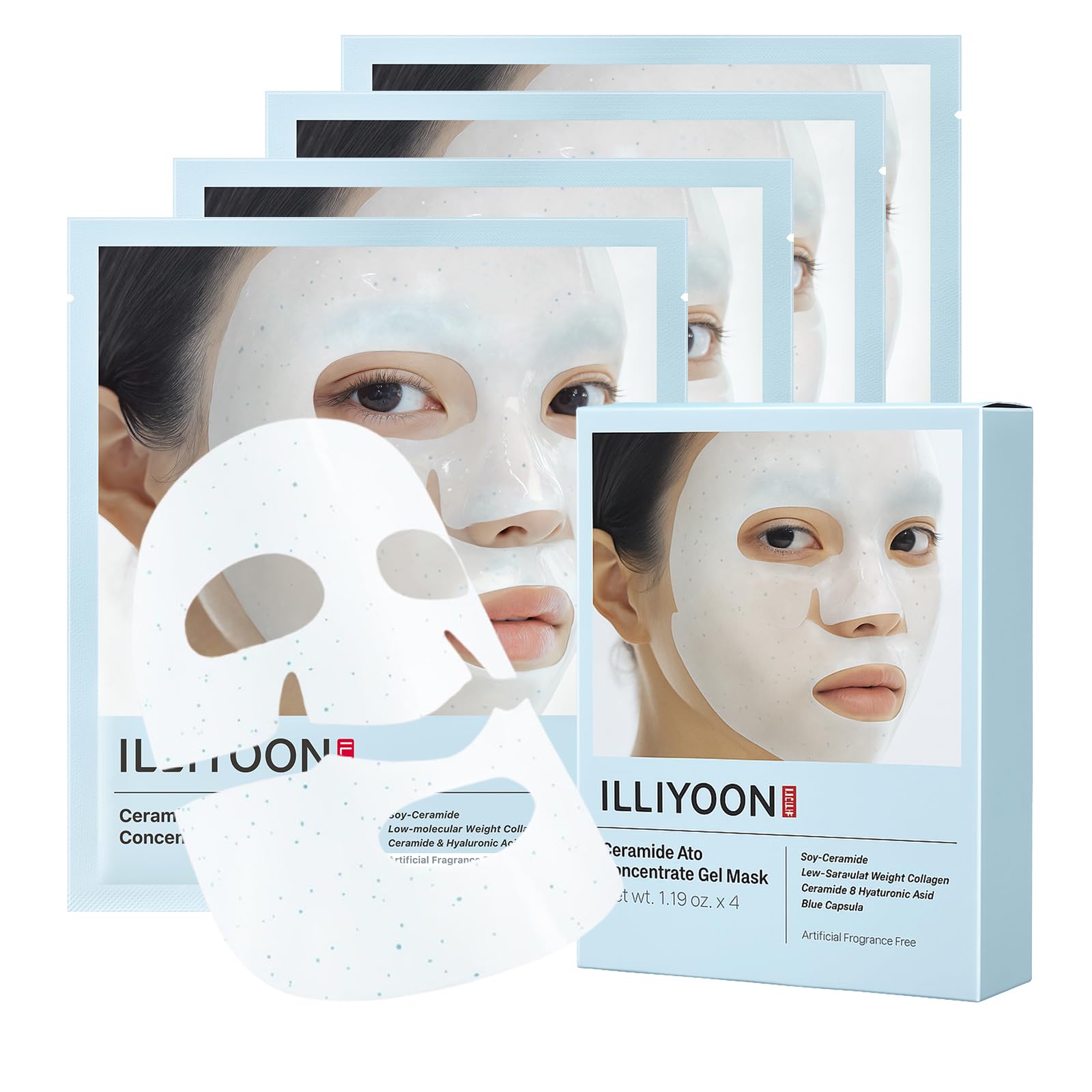 Illiyoon Ceramide Ato mask in overnight hydrogel delivering hydration