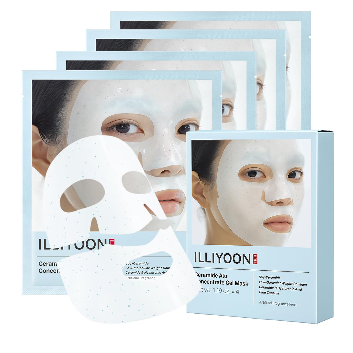 Illiyoon Ceramide Ato mask in overnight hydrogel delivering hydration