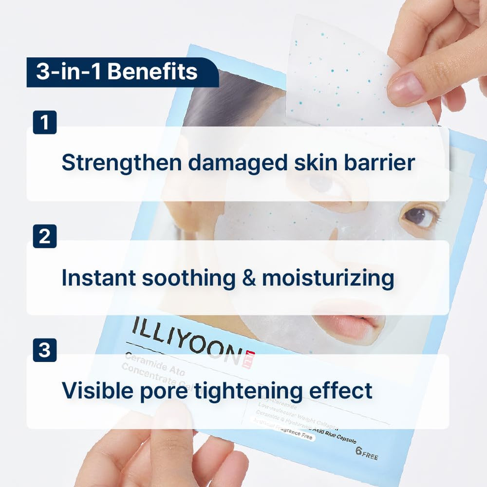 Illiyoon Ceramide Ato mask with soy-ceramide and collagen