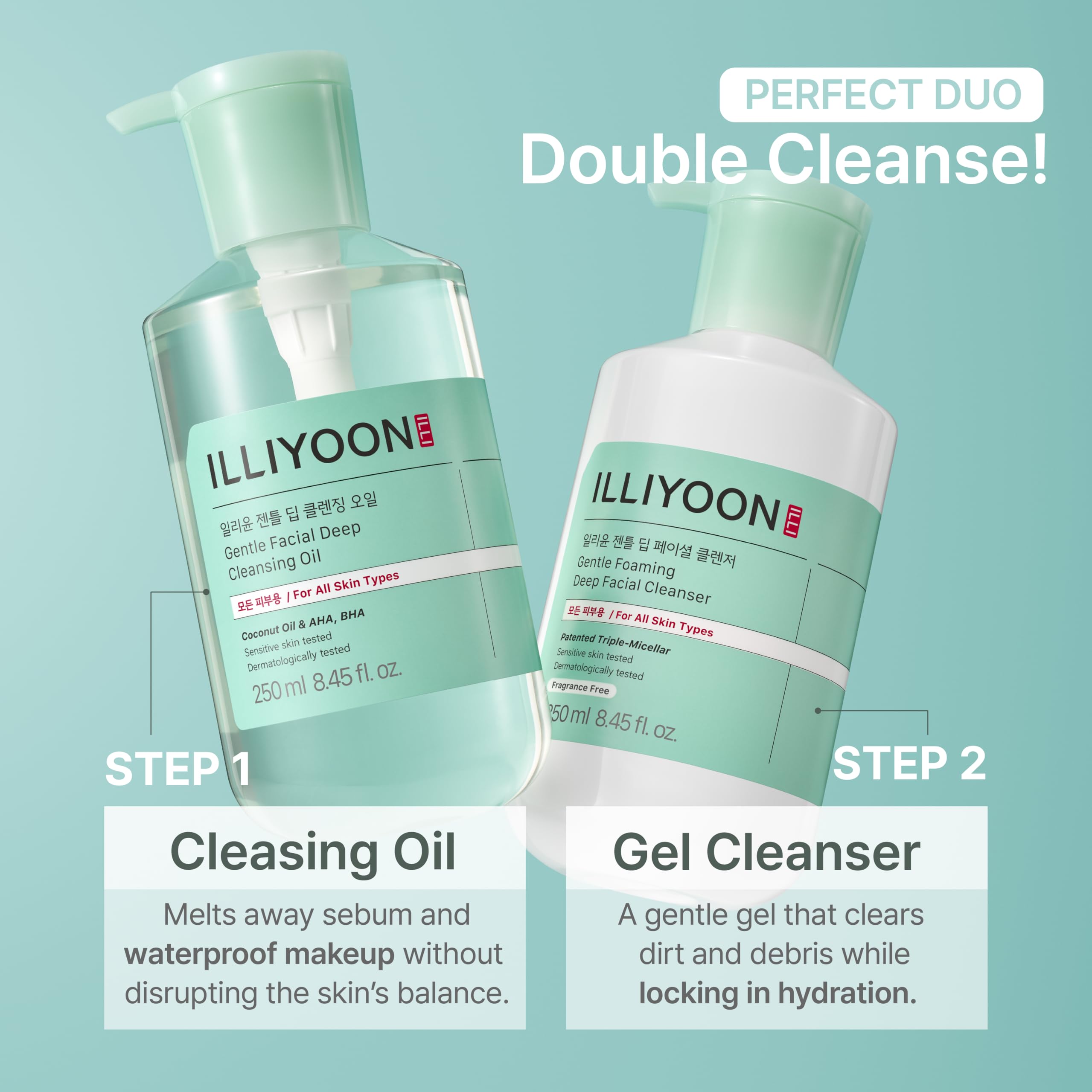 Illiyoon daily cleansing routine visual suggests a reliable step in morning or night skincare