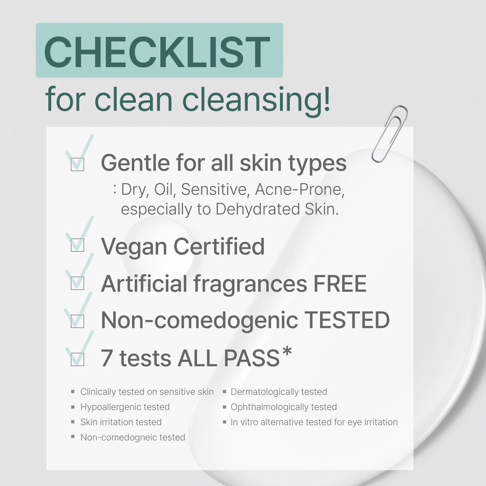 Illiyoon Gentle Deep Cleansing Oil fragrance-free label highlighting sensitive-skin safety.