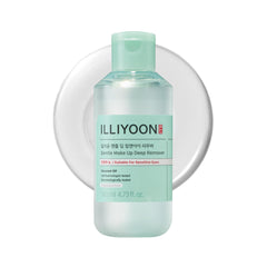 Illiyoon Gentle Deep Eye Makeup Remover bottle with two-phase formula for gentle cleansing.