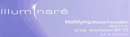 Illuminare Mattifying Foundation swirl on hand demonstrates texture and blending ease
