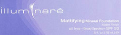 Illuminare Mattifying Foundation swirl on hand demonstrates texture and blending ease
