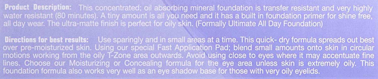 ILLUMINARÉ Mattifying Mineral Foundation Sienna Sun swatches demonstrate medium coverage.