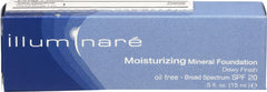 Illuminare Moisturizing Mineral Foundation Sienna Sun bottle offers natural, even tone.
