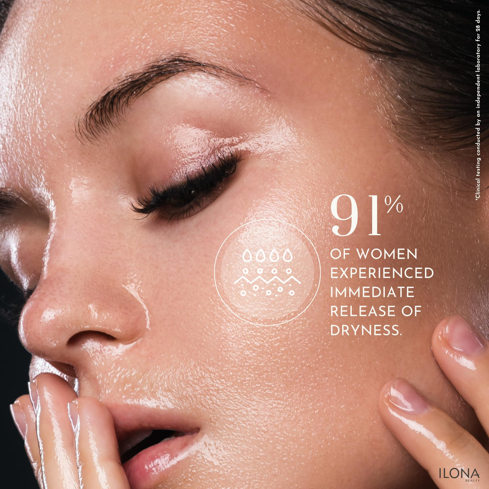 ILONA Vaporwear face massage demonstrating smooth application.