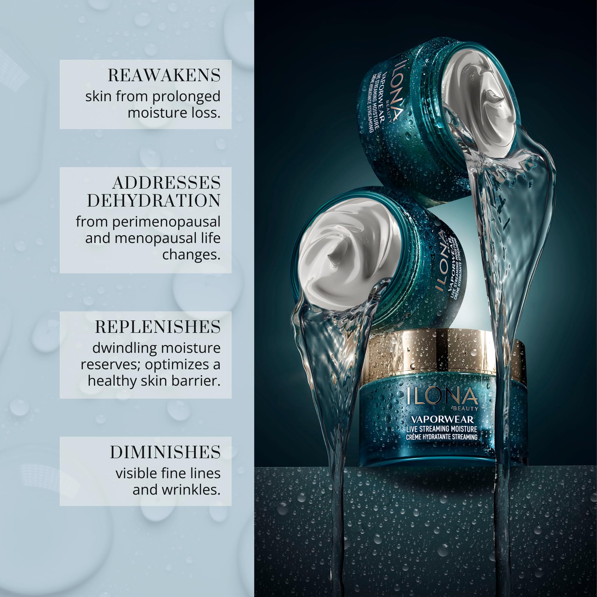 ILONA Vaporwear travel-ready bottle suggesting on-the-go hydration.