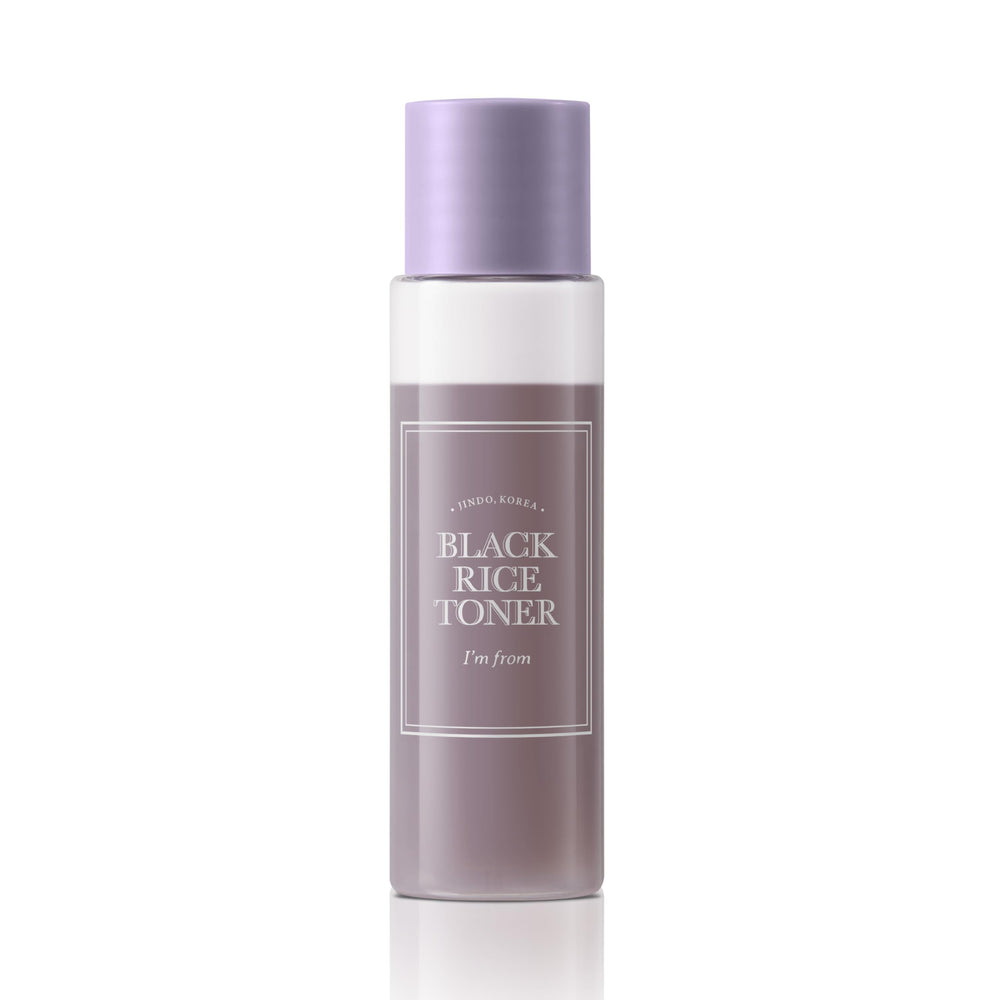 I'm From Black Rice Toner bottle, lightweight hydration for oily skin.