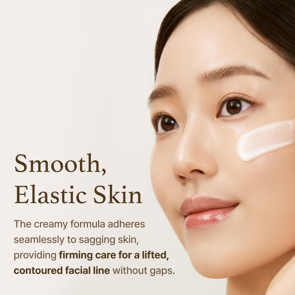 Before and after glow emphasis with I'm from Rice Glow Peel Off Mask