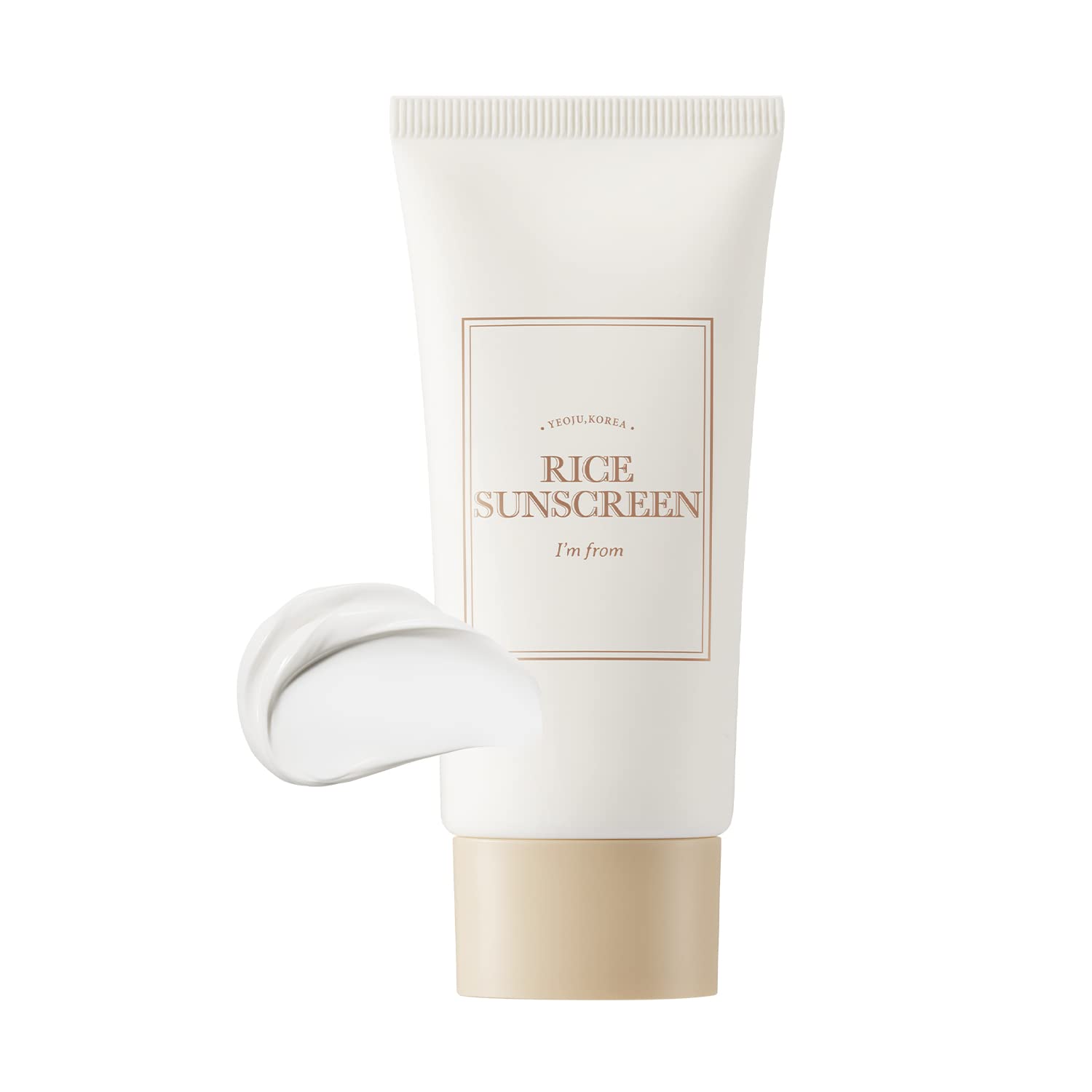 I'm from Rice Sunscreen bottle for daily protection on the go.