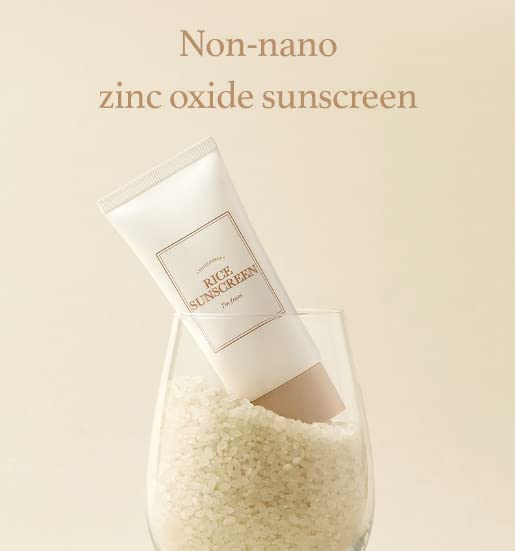 I'm from Rice Sunscreen SPF testing label confirms physical protection.