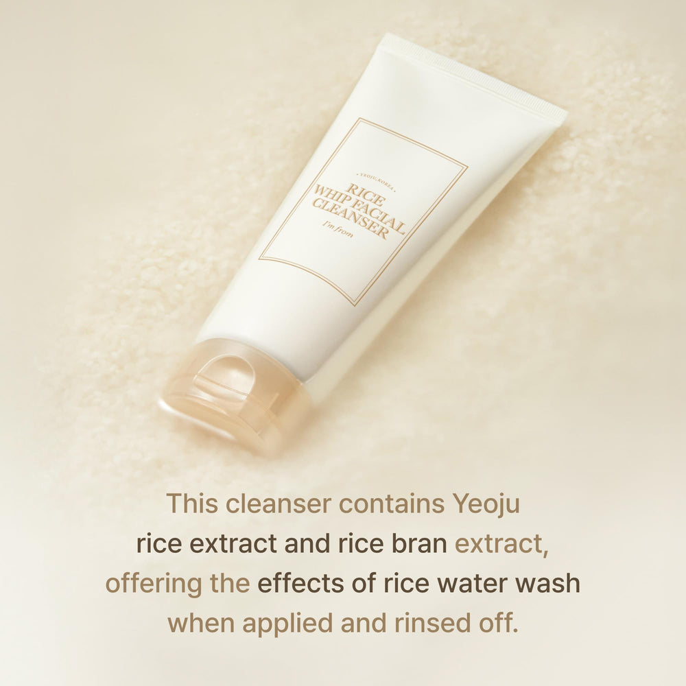 Rice Toner bottle showing a light, hydrating formula for balanced skin after cleansing.