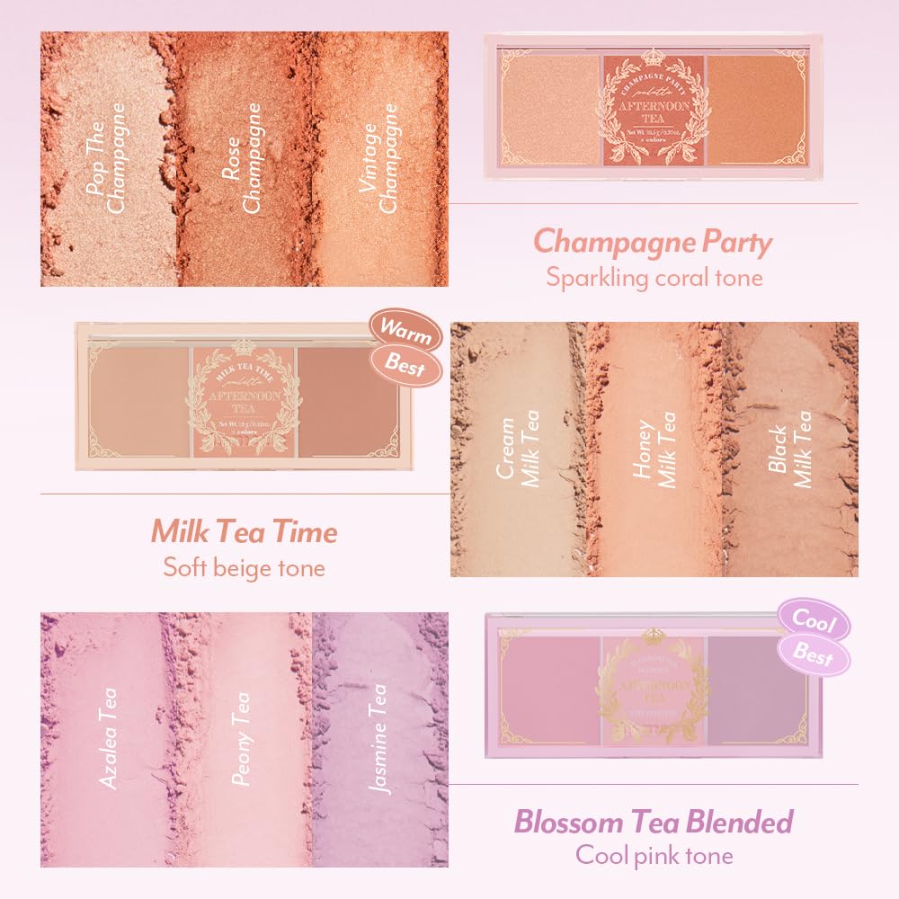 I'M MEME Afternoon Tea Blusher on cheeks demonstrates natural flush.