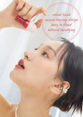 IM MEME Velvet Tint on lips for gradient or full-coverage color.