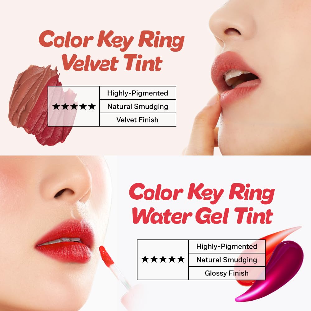 I'M MEME Lip Tint shown with Lip Smudge Brush for precise edges
