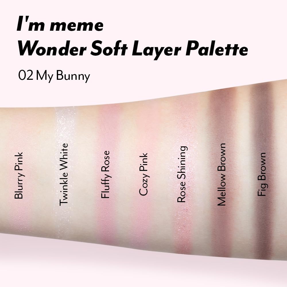 I'M MEME My Bunny travel-sized palette fits in a bag for on-the-go glam