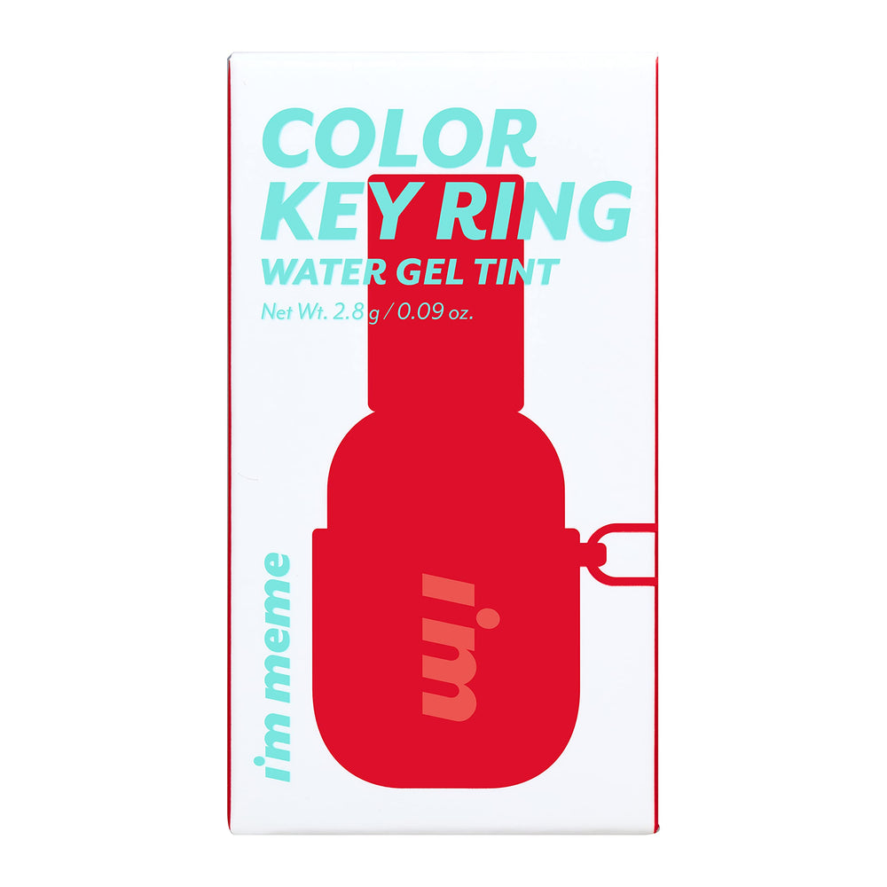 I'M MEME travel-friendly compact lip tint with built-in key ring.