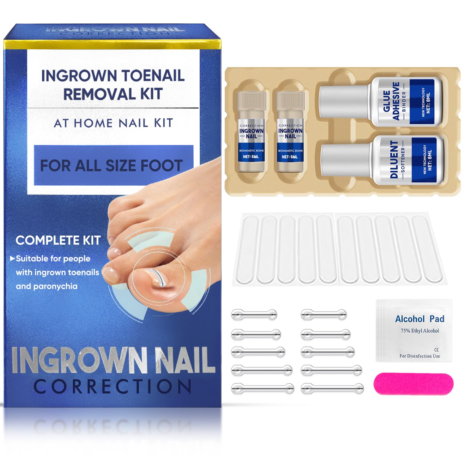 ITECFREELY ingrown toenail kit box shot for at-home nail care.