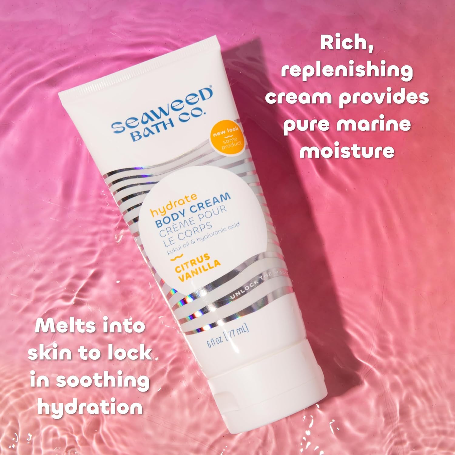 The Seaweed Bath Co. Hydrating Soothing Body Cream – Citrus Vanilla, 6 oz