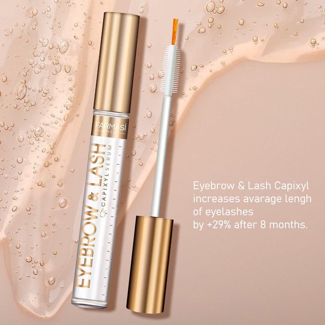 FARMASi Sérum Sourcils et Cils – Croissance, Épaisseur et Longueur, 0,4 fl oz