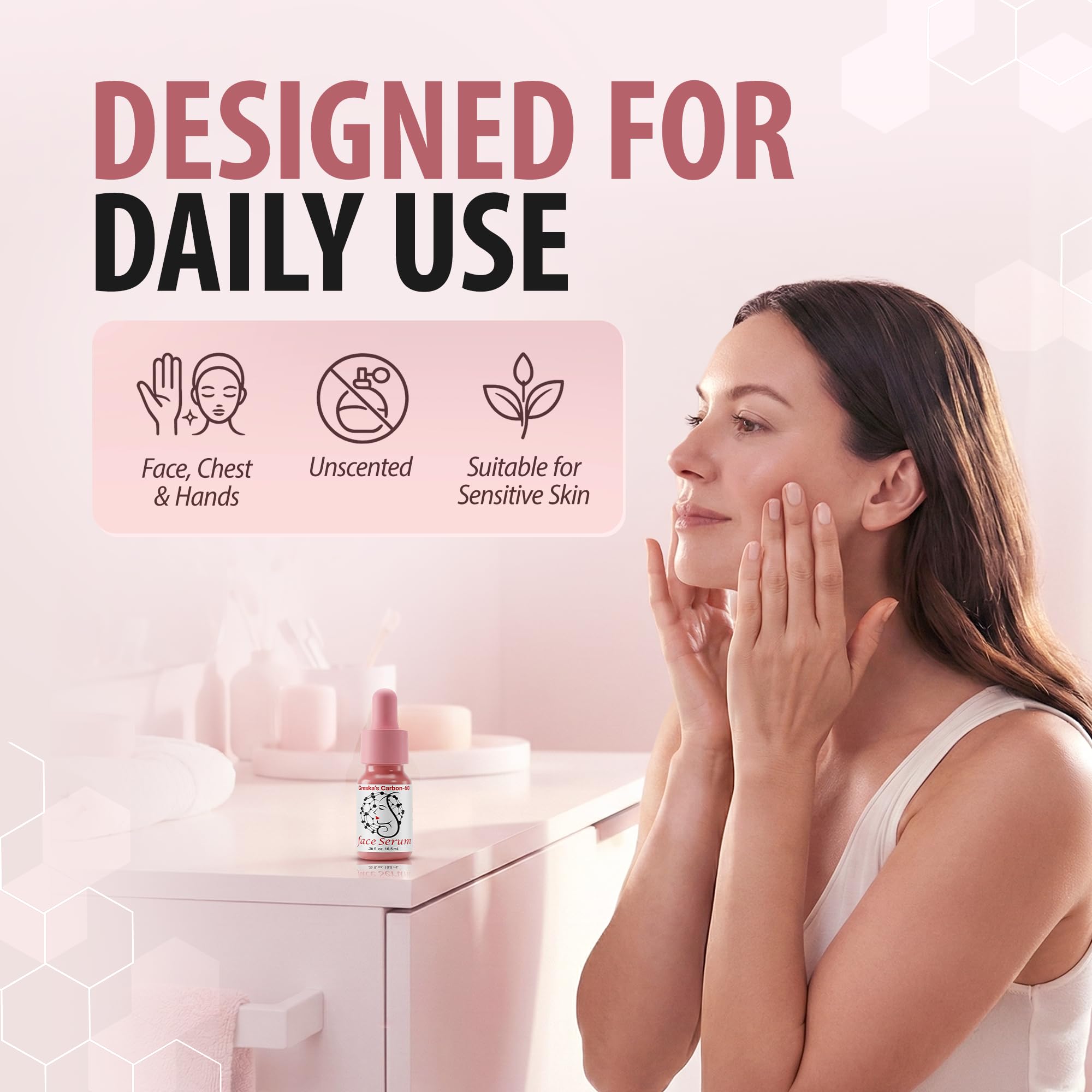 Greska's Carbon-60 Face Serum | Lightweight Hydration and Antioxidant Support