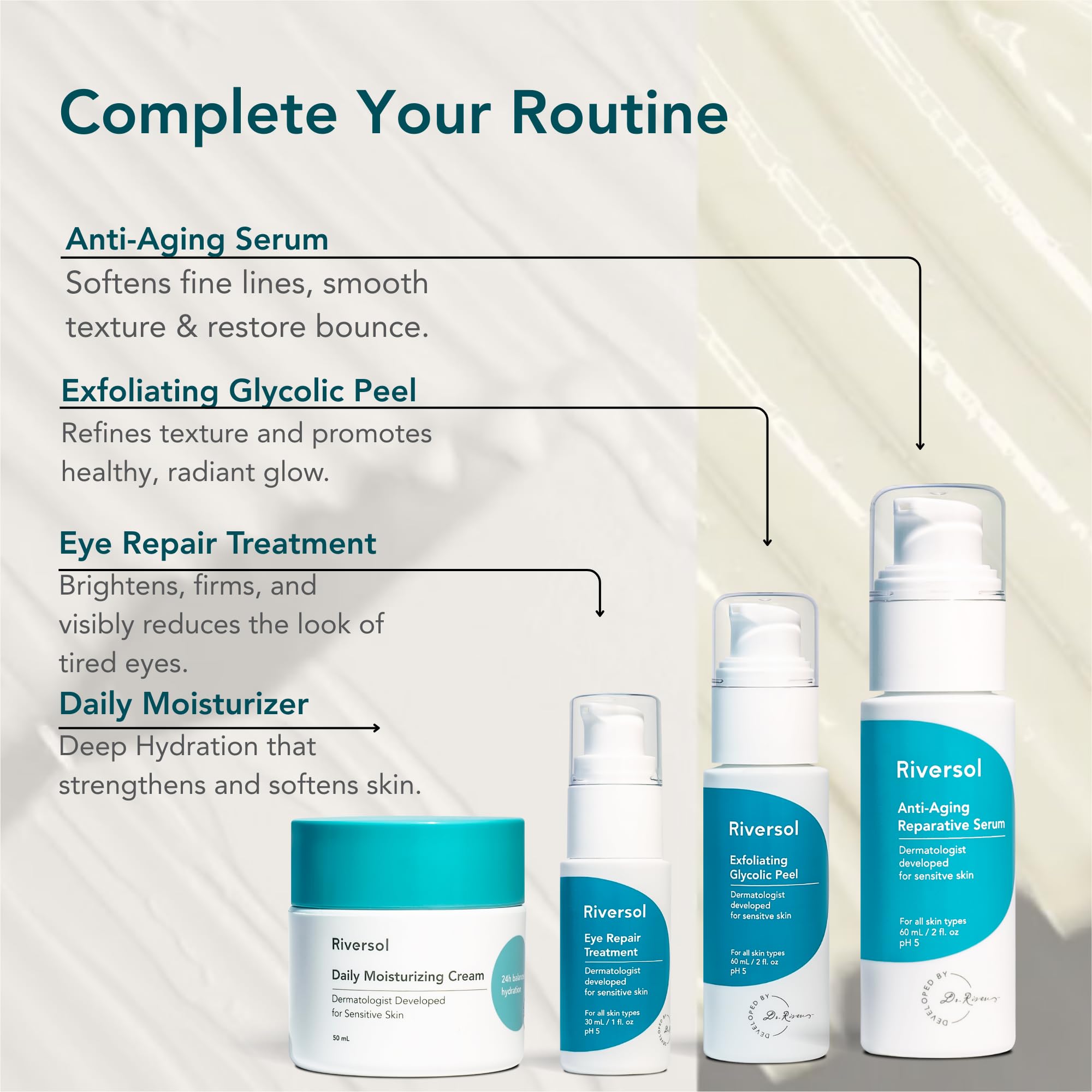 Riversol Retinol Night Cream — Gentle 0.5% Retinol for Face & Eye Area | Sensitive Skin