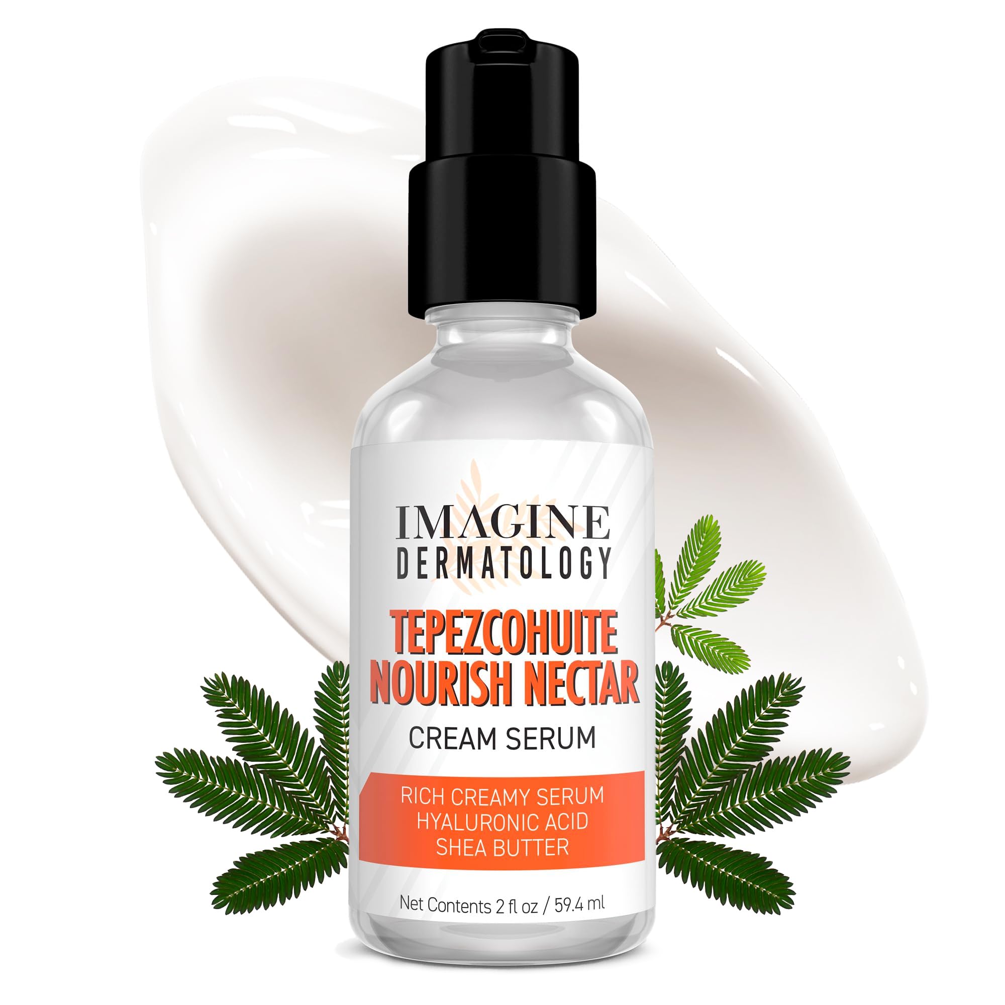 Imagine Dermatology Nourish Nectar bottle, unscented formula for sensitive skin