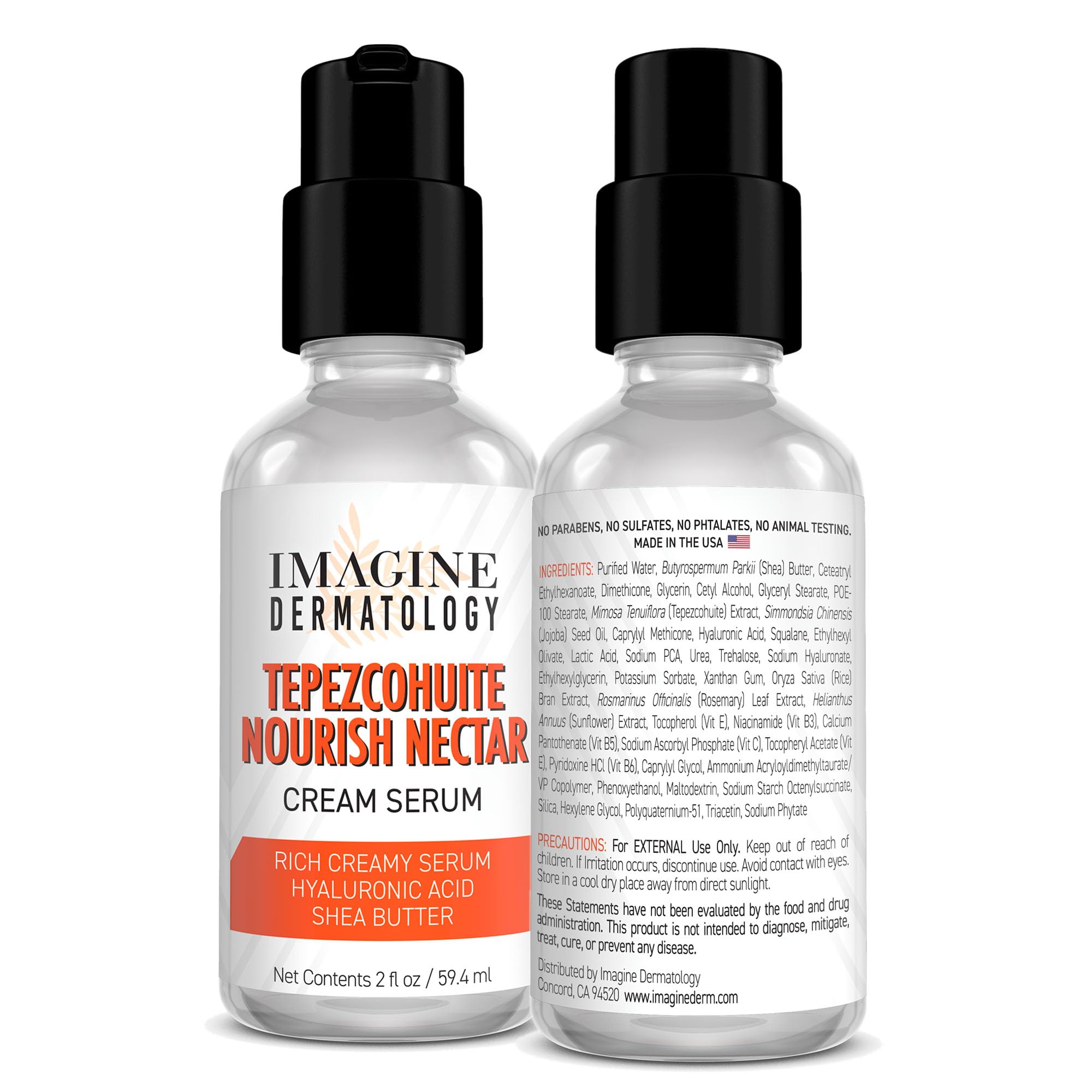 Imagine Dermatology Nourish Nectar pump dispenser for precise application