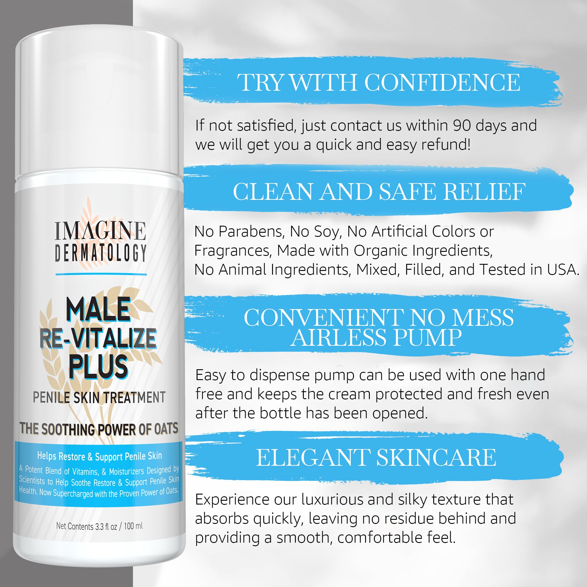 Vegan-safe ingredients highlighted in Imagine Dermatology formula