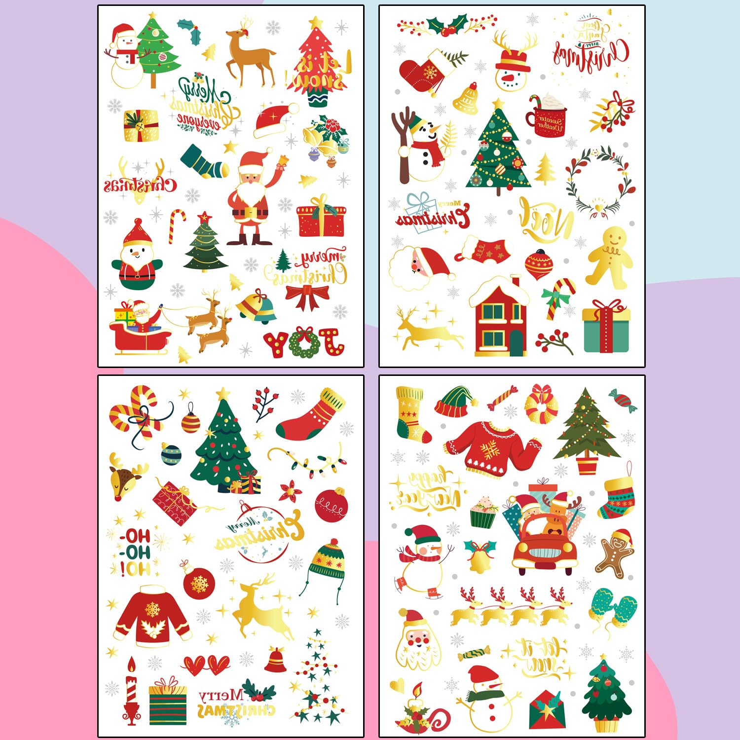 Imarisha Christmas tattoos made with skin-friendly, non-toxic materials for all ages