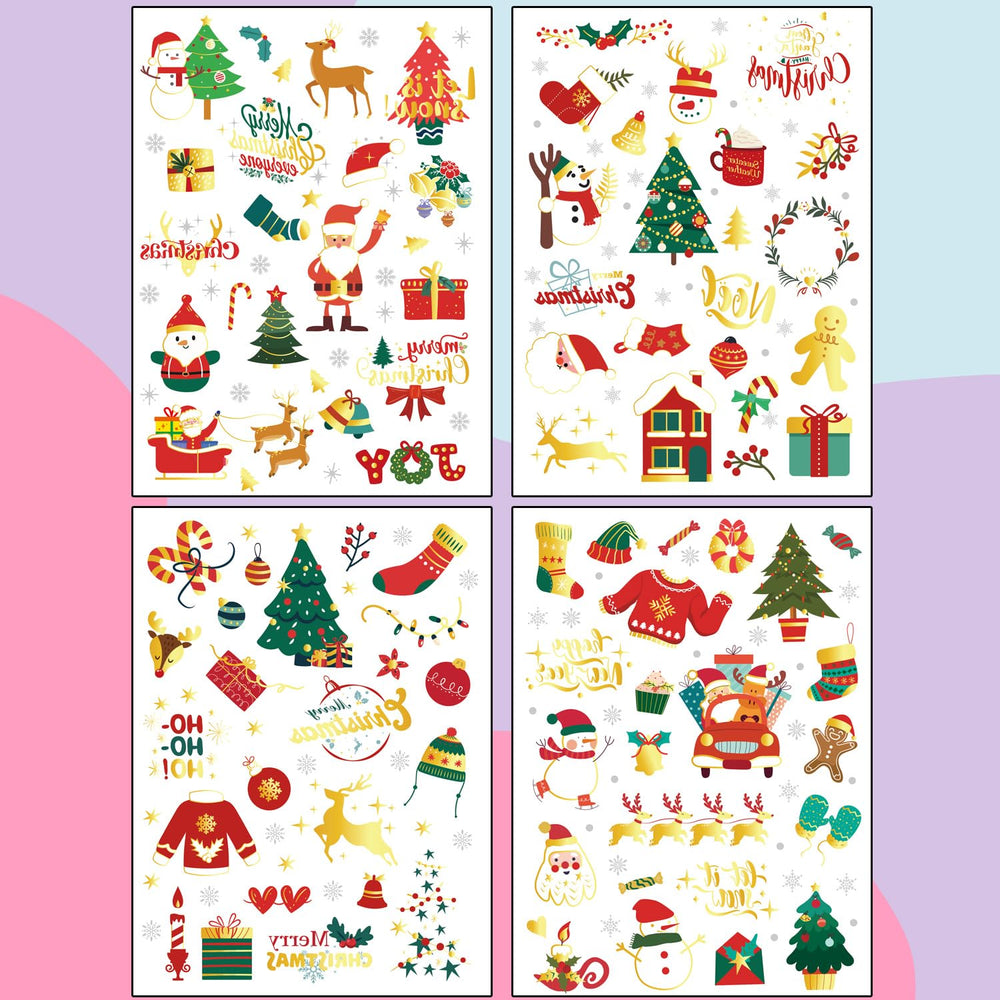Imarisha Christmas tattoos made with skin-friendly, non-toxic materials for all ages