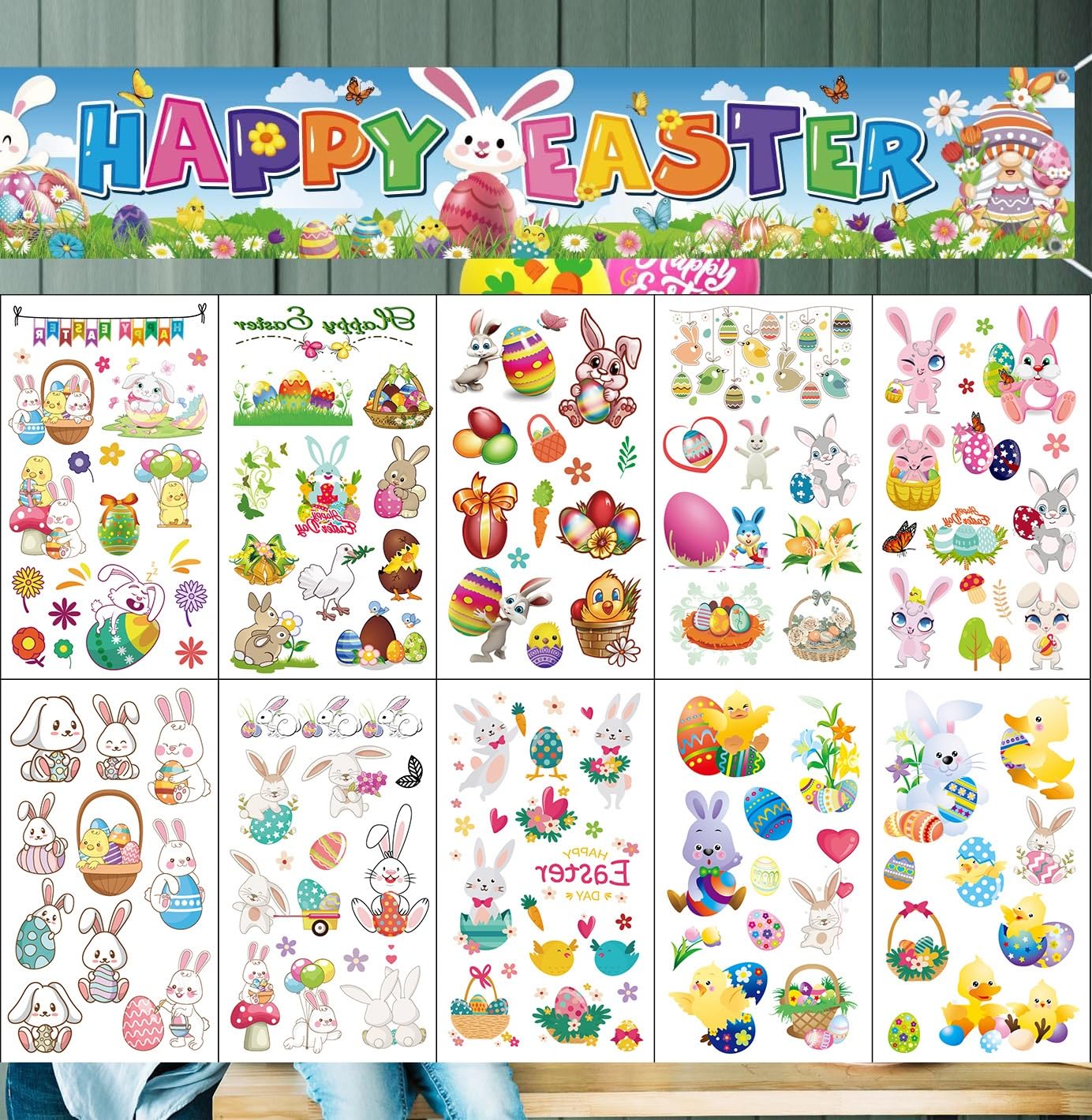 Imarisha Easter tattoo bunny designs add fun accents for teen party favors.