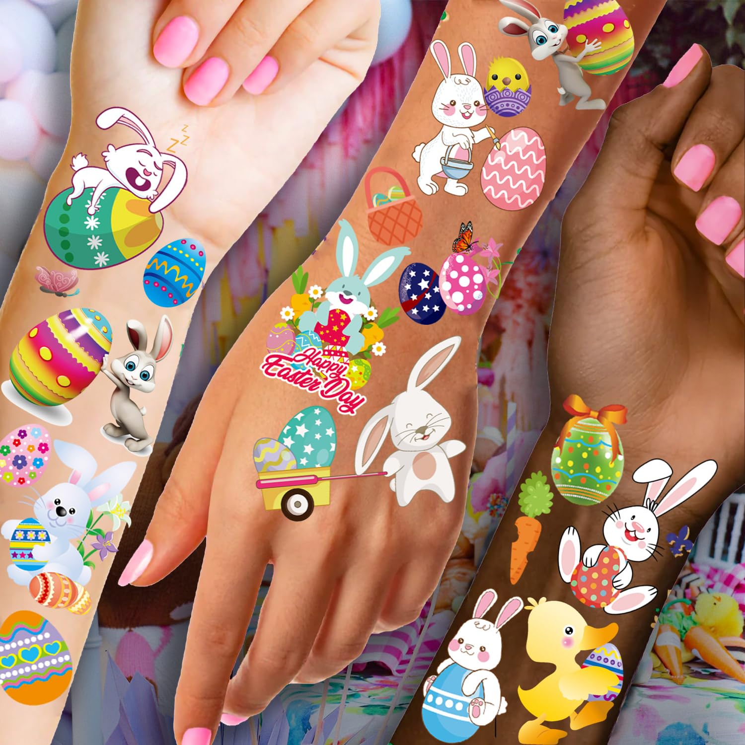 Imarisha Easter tattoo safe materials protect sensitive skin during Easter fun.