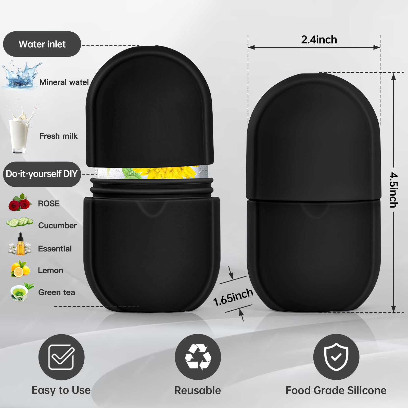 IMEASY ergonomic-handle-design enables smooth gliding during facial massage.