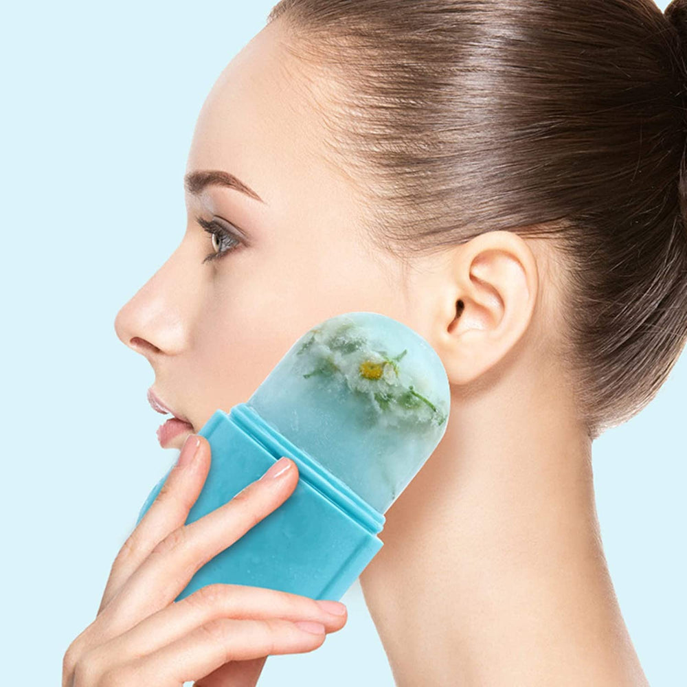 IMEASY travel-friendly ice roller compact design, ideal for on-the-go skincare.