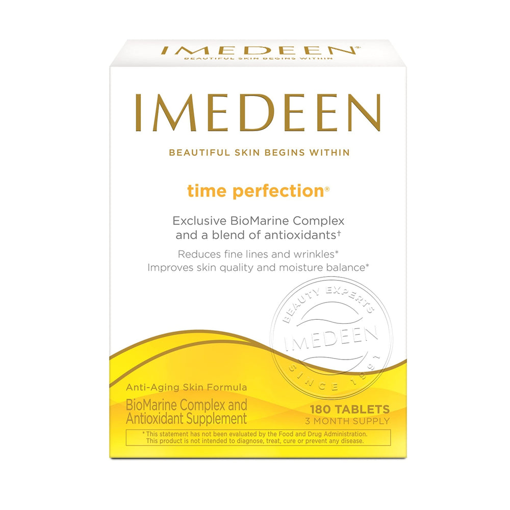 Imedeen Time Perfection bottle pour supports daily skincare routine