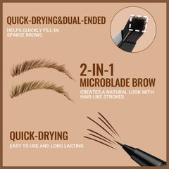 iMethod Eyebrow Pen dual-ended eyeliner feature for long-lasting eye definition.