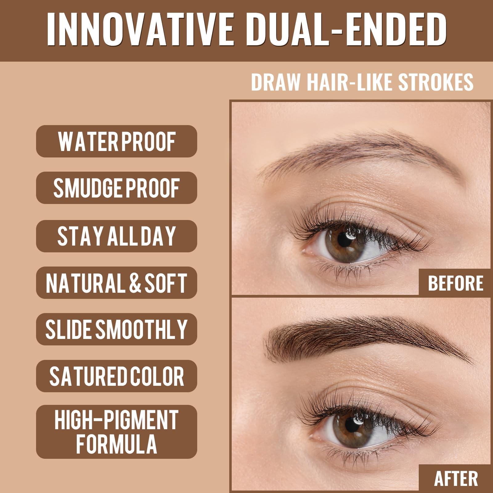 iMethod Eyebrow Pen packaging cap detail demonstrates portability.