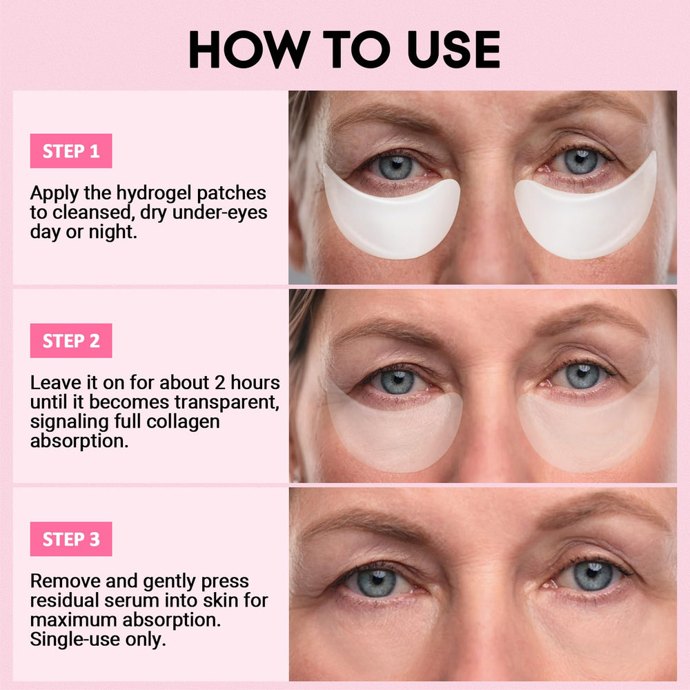 IMETHOD PDRN Eye Patch demonstrates dark circle fade and balanced skin tone around the eyes.