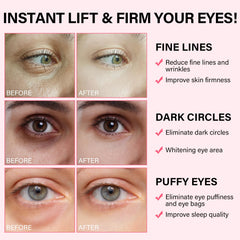 IMETHOD PDRN Eye Patch serum absorption shown as skin looks smoother after use.